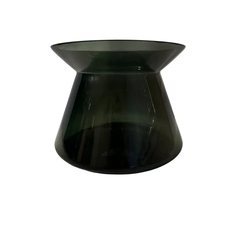 Limited Edition Discontinued IKEA Decorative Art Glass Smoke Gray Vase